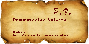 Praunstorfer Velmira névjegykártya
